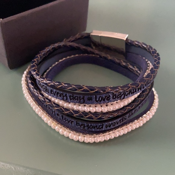 Inspirational Layered Wrap Bracelet - Picture 3 of 4